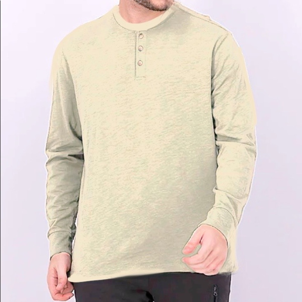 NWT- Even Tide French Terry pullover sweater xl in beige